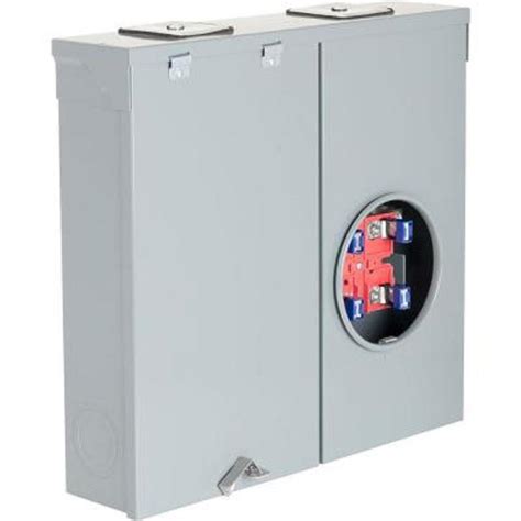 This unit has a NEMA 3R surface mounting enclosure that is 48. . Square d meter socket with main breaker